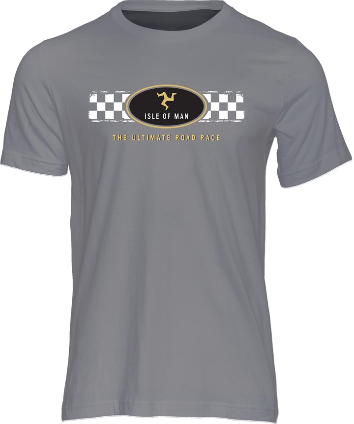 Isle of Man Ultimate Road Race T-shirt Charcoal - click to enlarge