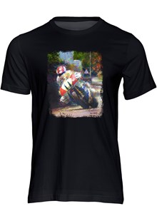 Steve Hislop Honda RVF750 TT T-shirt Black