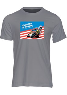 American GP Legend Freddie Spencer T-shirt Charcoal