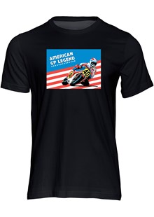 American GP Legend Freddie Spencer T-shirt Black