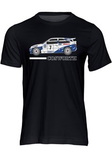 Ford Escort RS Cosworth Group A Rally Legend T-shirt Black