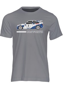 Ford Escort RS Cosworth Group A Rally Legend T-shirt Charcoal