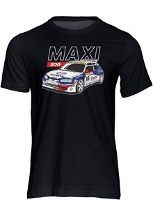 Peugeot 306 Maxi Group A Rally Legend T-shirt Black