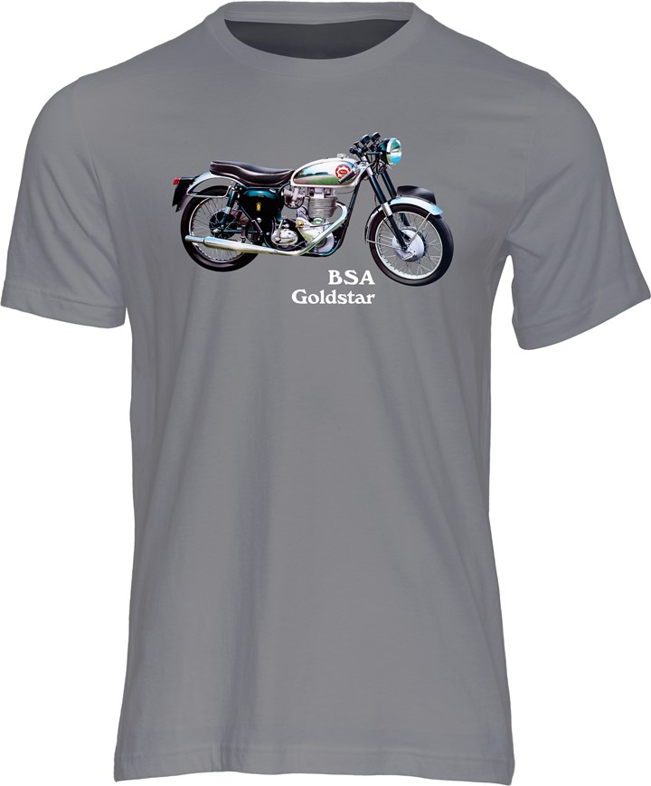 BSA Goldstar 1960 T-shirt Charcoal - click to enlarge