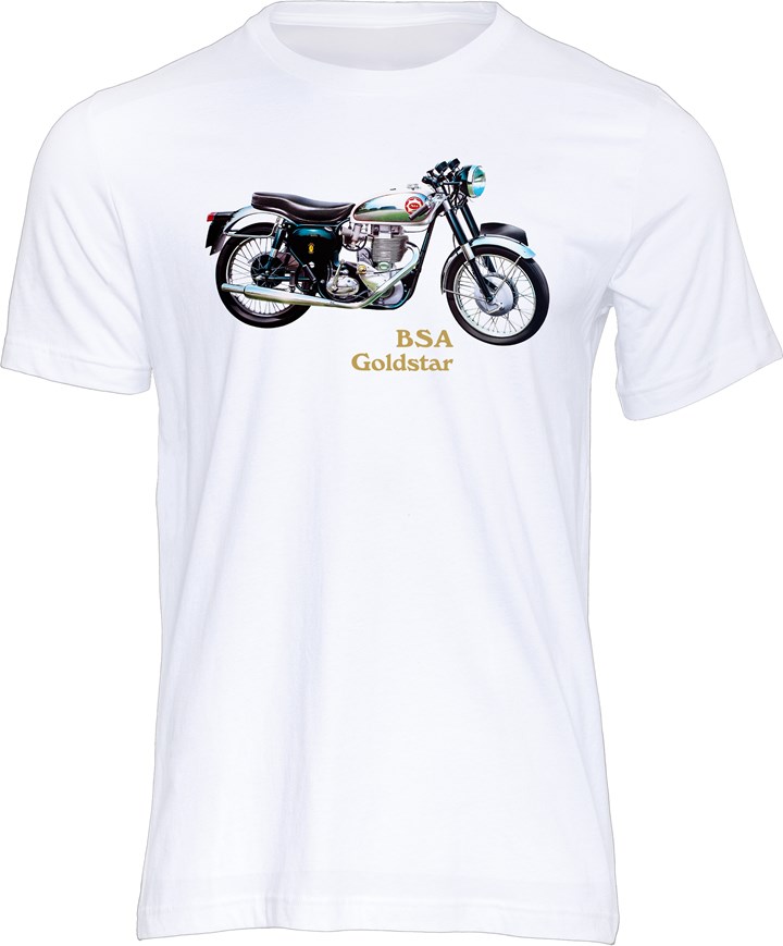 BSA Goldstar 1960 T-shirt White - click to enlarge