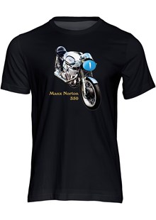 Manx Norton 350 T-shirt Black