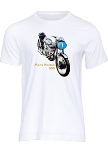 Manx Norton 350 T-shirt White