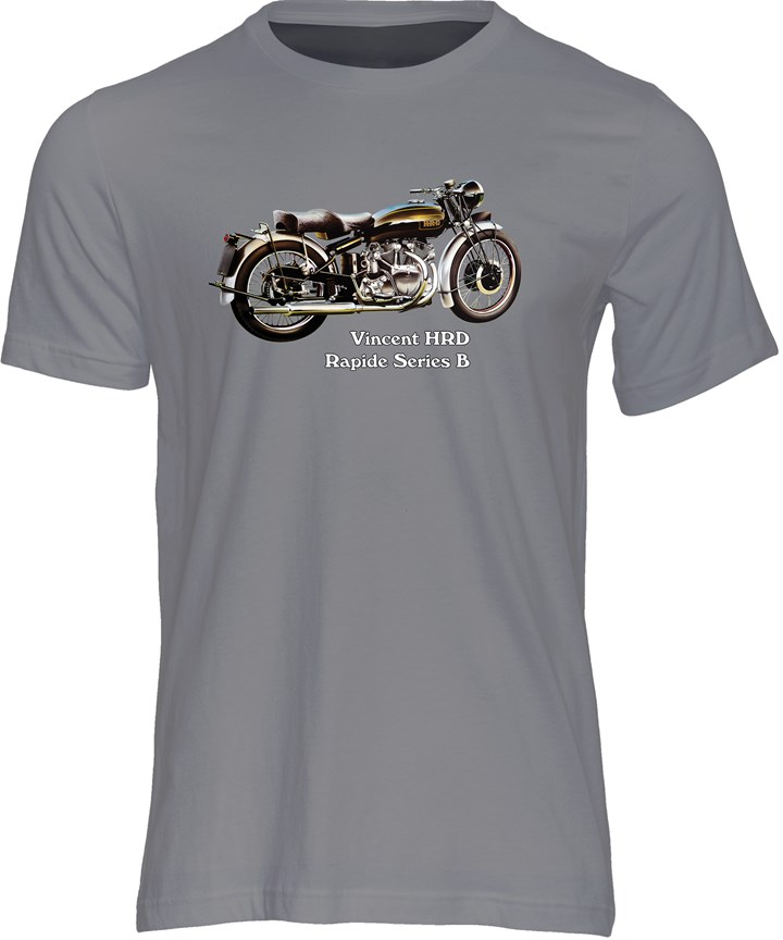 Vincent HRD Rapide T-shirt Charcoal - click to enlarge
