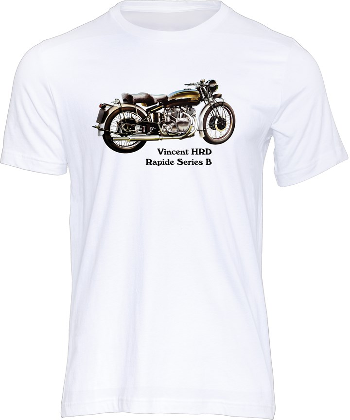 Vincent HRD Rapide T-shirt White - click to enlarge