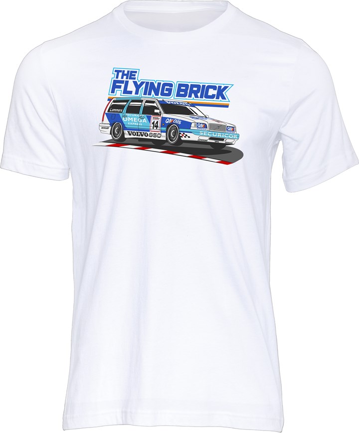 Volvo 850 Estate Touring Car T-shirt White - click to enlarge