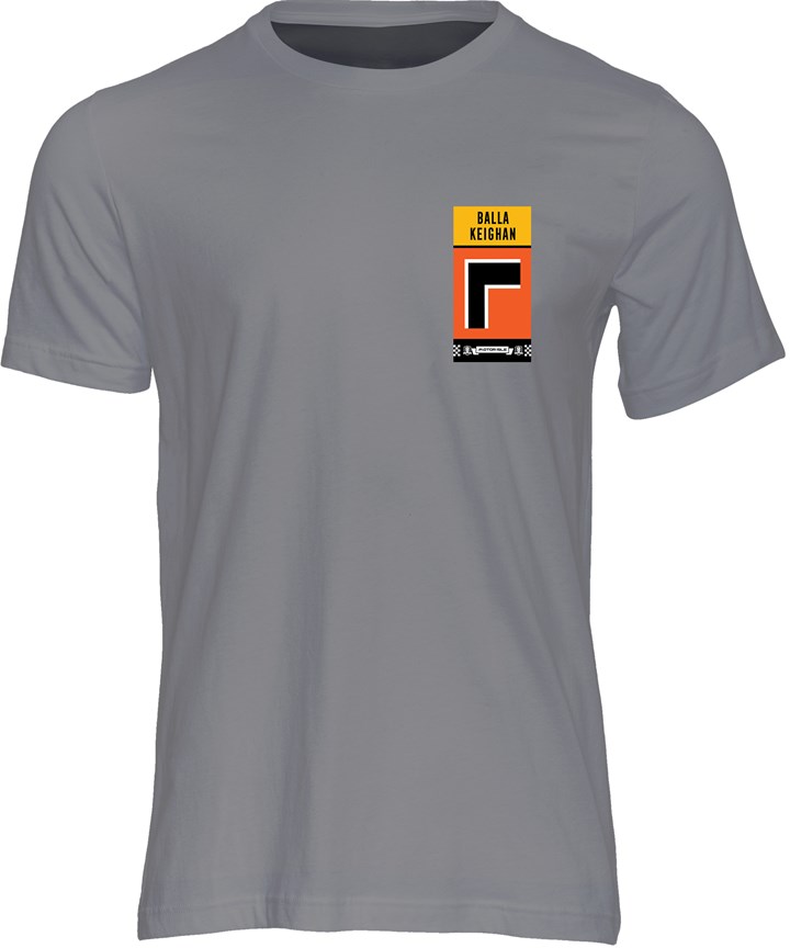 Southern 100 Corner Sign Balla Keighan T-Shirt Charcoal - click to enlarge