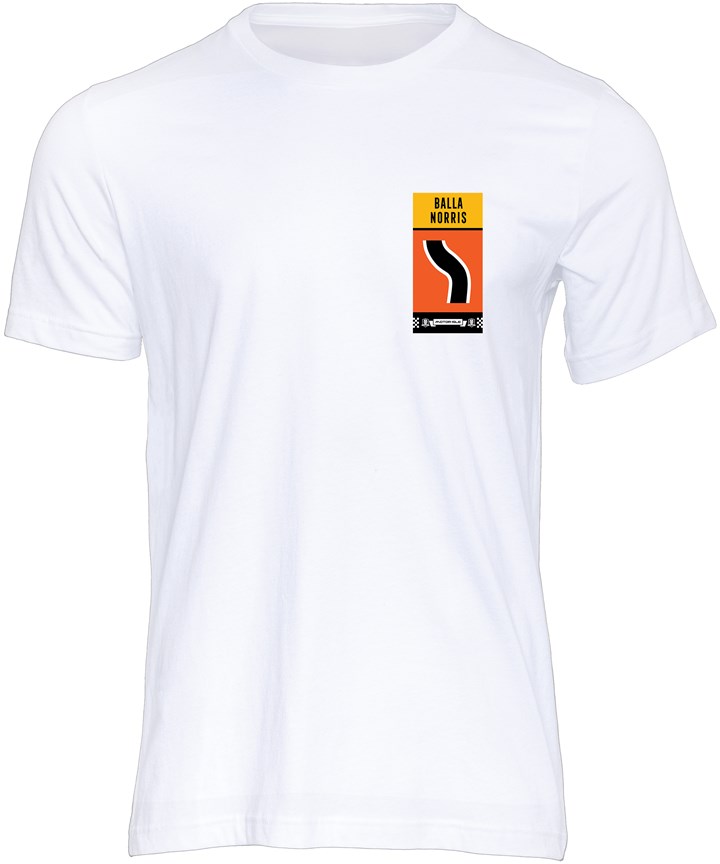 Southern 100 Corner Sign Balla Norris T-Shirt White - click to enlarge