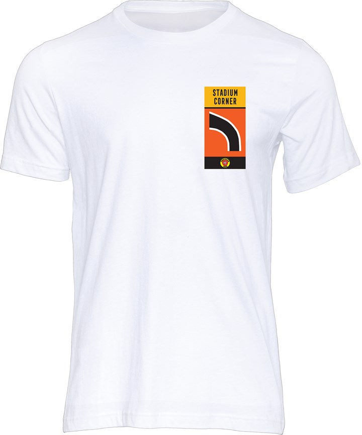 Southern 100 Corner Sign Stadium Corner T-Shirt White - click to enlarge