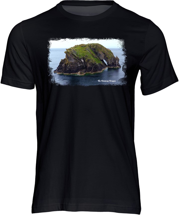 Isle of Man Drinking Dragon T-shirt - click to enlarge