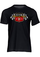 Road Racing Shield and Chequered Flags T-shirt