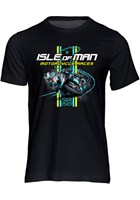 Isle of Man Road Racing 2026 Rider and Stripe T-shirt