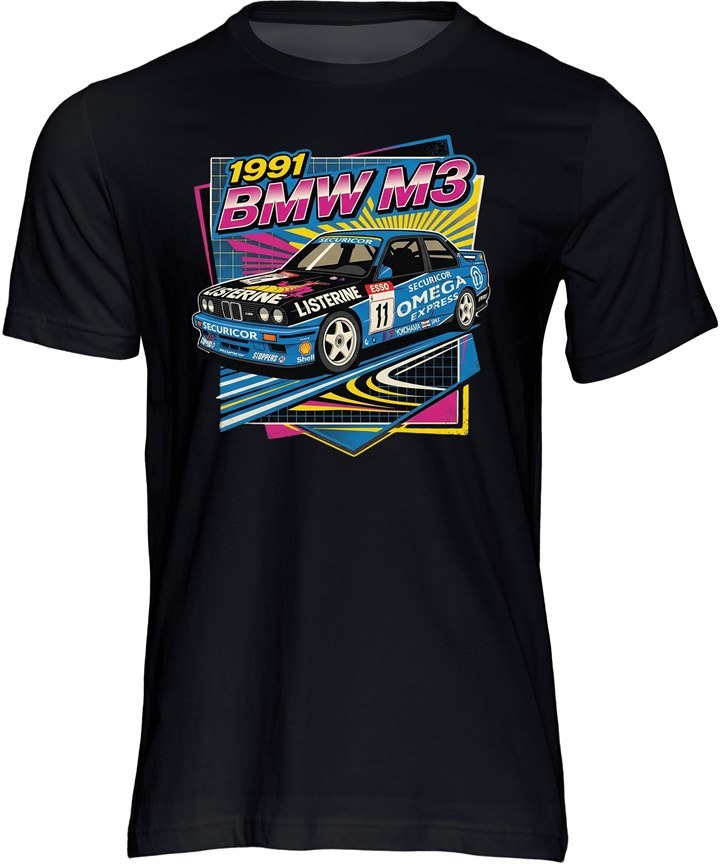 BMW M3 Retro Touring Car T-shirt - click to enlarge