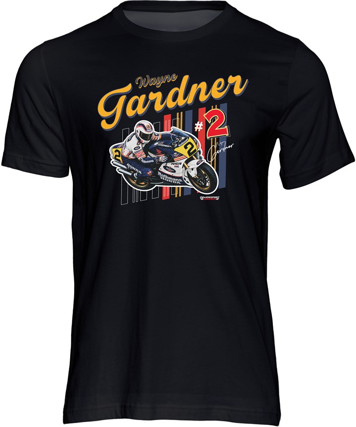 Bike GP Hero Wayne Gardner T-shirt - click to enlarge