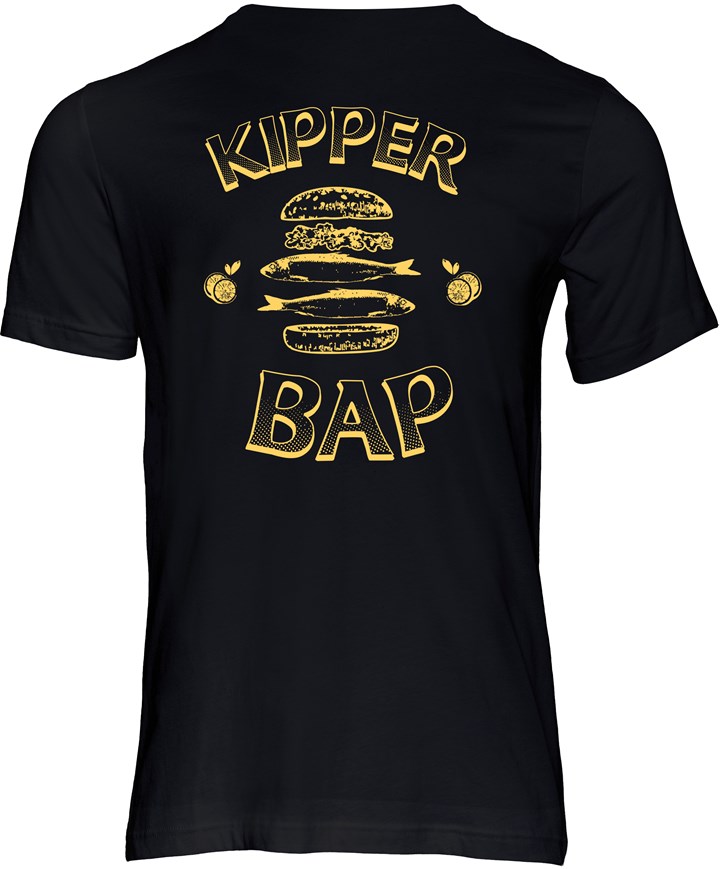 Isle of Man Kipper Bap T-shirt - click to enlarge