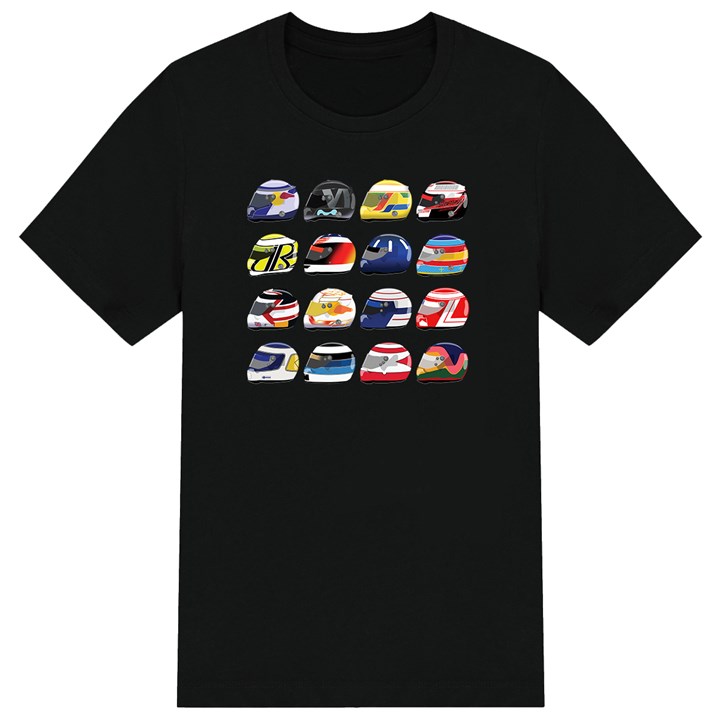 F1 Modern Helmets Kids T-shirt - click to enlarge