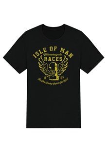 Isle of Man Road Races Distressed Wings Kids T-shirt