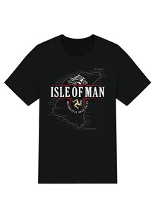 Isle of Man Road Races Mountain Course Map Kids T-Shirt