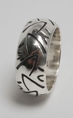 Silver Tyre Ring No 12