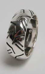 Silver Tyre Ring No 13