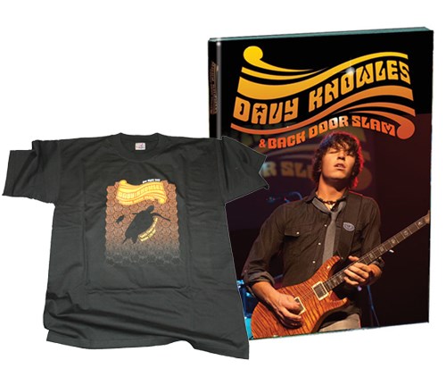 Davy Knowles and Back Door Slam Black T-Shirt medium and DVD