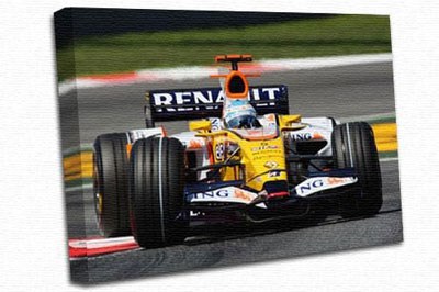 Fernando Alonso Renault AO Canvas Print  