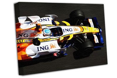Fernando Alonso Renault A1 Canvas Print  