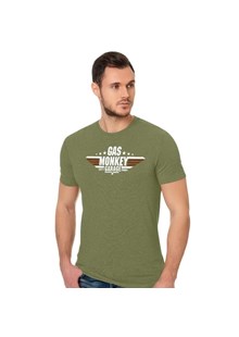 Gas Monkey Garage Top Gun T-Shirt, Green