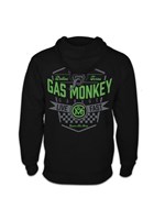 Gas Monkey Live Fast Zip Hoodie, Black