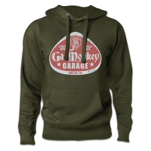 Gas Monkey Richards Favourite Hoodie, Khaki - click to enlarge