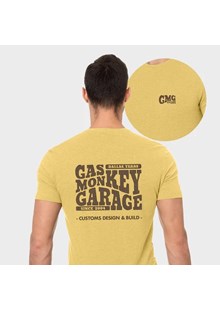 Gas Monkey Vintage Gold T-Shirt, Yellow