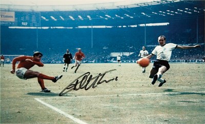 Geoff Hurst 1966 World Cup Final Signed Unframed Photography