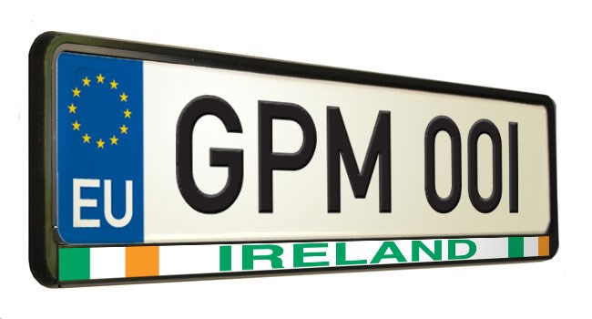 Ireland Flag  Number Plate Surround
