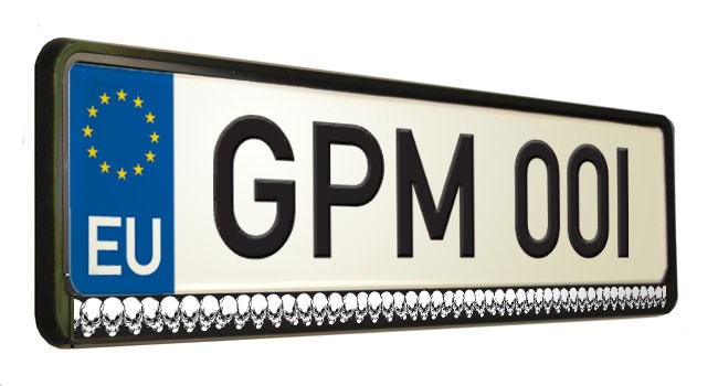 Skuller Number Plate Surround