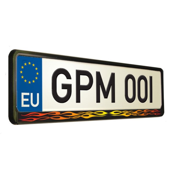 Hot Rod Number Plate Surround Duke Video