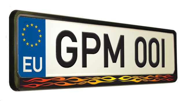 Hot Rod Number Plate Surround