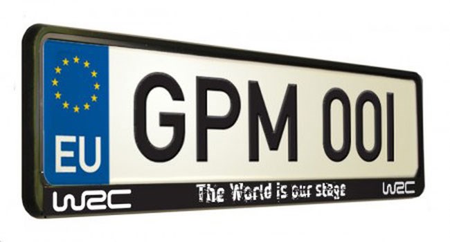 World Rally Championship 8 World’s our Stage Number Plate Surround