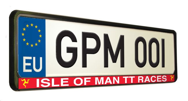 Isle of Man TT Races Number Plate Surround