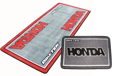Combo Biketek Garage Mat Honda Logo