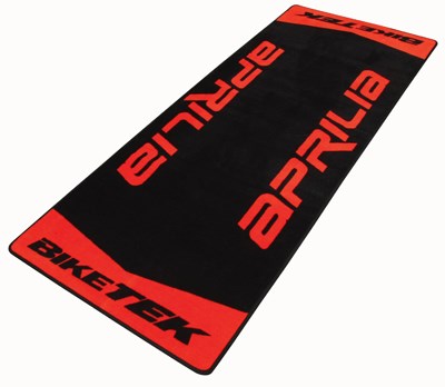 Biketek Garage Mat Aprilia Logo.