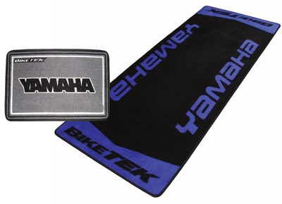 Combo Biketek Garage Mat Series 2  Yamaha Logo