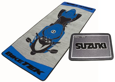 Combo Biketek Garage Mat Series 2 Suzuki Bike