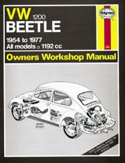 VW Beetle 1200 (54 - 77) Haynes Repair Manual