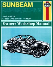 Sunbeam Alpine, Rapier & H120 (67 - 74) Haynes Repair Manual