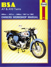 BSA A7 & A10 Twins (47 - 62) Haynes Repair Manual