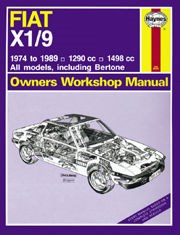 Fiat X1/9 (74 - 89) Haynes Repair Manual